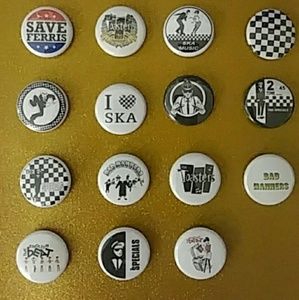 15 Ska Buttons